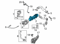 OEM Jeep Gladiator HEATER/CO-EGR Valve Diagram - 68509351AA