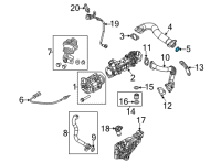 OEM 2022 Jeep Wrangler O Ring-EGR Cooler Diagram - 68490081AA