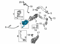 OEM 2020 Jeep Wrangler Valve-High Pressure EGR Diagram - 68490212AA