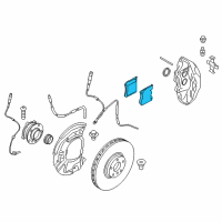 OEM BMW X5 Disc Brake Pad Repair Kit Diagram - 34-11-7-852-969