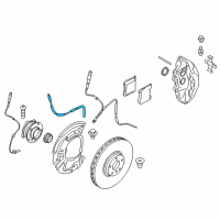 OEM 2018 BMW X6 Brake Hose Front Diagram - 34-30-7-852-972