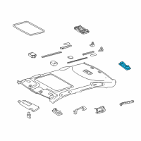 OEM 2012 Toyota Camry Reading Lamp Assembly Diagram - 81360-06060-A0