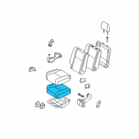 OEM 2019 Toyota Tundra Seat Cushion Pad Diagram - 71611-0C040