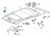 OEM 2015 Dodge Durango Lamp-Dome And Reading Diagram - 1RJ04DX9AD