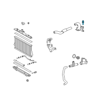 OEM Toyota Highlander Temperature Sensor Diagram - 89422-33020