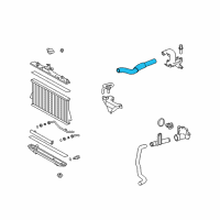 OEM Toyota Highlander Upper Hose Diagram - 16571-20110