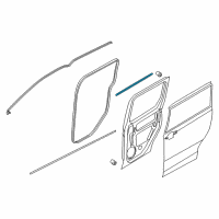 OEM Ford Transit Connect Inner Weatherstrip Diagram - DT1Z-6125030-B