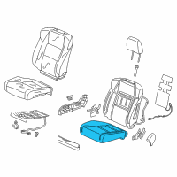 OEM 2021 Acura ILX Pad Complete R, Front Cushion Diagram - 81137-T3R-A61