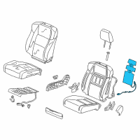 OEM 2017 Acura ILX Heater, Right Front Seat-Back Diagram - 81124-TX6-A41