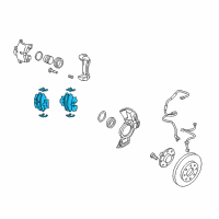 OEM Hyundai Azera Front Disc Brake Pad Kit Diagram - 58101-3LA10