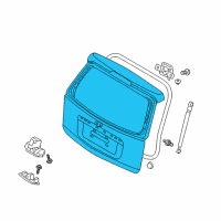 OEM Hyundai Panel Assembly-Tail Gate Diagram - 73700-2L240