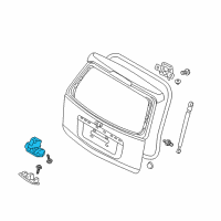 OEM Hyundai Tail Gate Latch Assembly Diagram - 81230-2L200