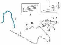 OEM Lexus NX350 HOSE, WATER Diagram - 90099-62256