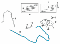 OEM Lexus NX450h+ HOSE, WATER Diagram - 90099-62186