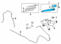 OEM Lexus NX250 ARM, RR WIPER Diagram - 85241-78050