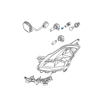 OEM 2014 Nissan Frontier Bulb Diagram - 26261-9B900