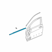 OEM Acura TSX Molding Assembly, Right Front Door Diagram - 72410-SEA-013