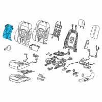 OEM 2019 Buick LaCrosse Seat Back Heater Diagram - 84369796