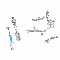 OEM 2006 Chevrolet Trailblazer Front Shock Absorber Assembly Diagram - 15125520