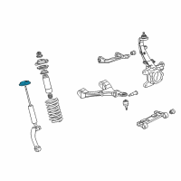 OEM 2002 Chevrolet Trailblazer EXT Insulator, Front Spring Diagram - 15757064