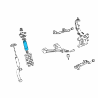 OEM Chevrolet Trailblazer Boot, Front Shock Absorber Diagram - 15196797