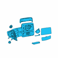 OEM Ford F-150 Mirror Assembly Diagram - 7L3Z-17683-AE