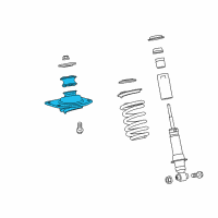 OEM 2014 Chevrolet Camaro Shock Mount Diagram - 92213101