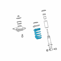 OEM 2010 Chevrolet Camaro Rear Spring Diagram - 92195466