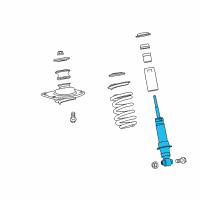 OEM 2010 Chevrolet Camaro Rear Shock Absorber Assembly Diagram - 92195484