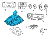 OEM BMW X5 CONTROL PANEL CENTER CONSOLE Diagram - 61-31-9-504-663