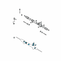 OEM Scion Steering Gear Seal Kit Diagram - 04445-13010