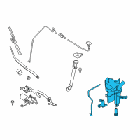 OEM 2014 Nissan Murano Tank Assy-Windshield Washer Diagram - 28910-1AA0A