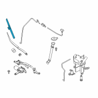 OEM 2012 Nissan Murano Window Wiper Blade Assembly Diagram - 28890-1AA1B