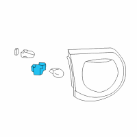 OEM Chevrolet Traverse Socket-Back Up Lamp Diagram - 25851961