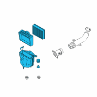 OEM 2006 Nissan 350Z Air Cleaner Assembly Diagram - 16500-CF10A