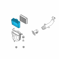 OEM 2004 Nissan 350Z Air Cleaner Cover Diagram - 16526-CD000