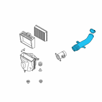 OEM 2005 Nissan 350Z Duct Assembly-Air Diagram - 16576-CD00A