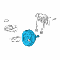 OEM 2003 Ford Thunderbird Power Booster Diagram - 5W4Z-2005-A