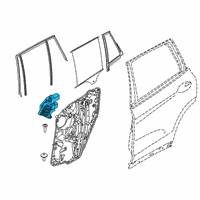 OEM BMW X5 DRIVE, WINDOW LIFTER, REAR L Diagram - 61-35-9-450-071