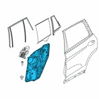 OEM BMW X5 Carrier, Door Rear Right Diagram - 51-35-9-463-718