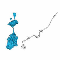 OEM Ford Edge Shifter Diagram - F2GZ-7210-HB