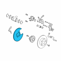 OEM Acura RLX Splash Guard, Rear Diagram - 43253-TY2-A00