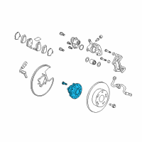 OEM 2015 Acura RLX Bearing Assembly, Rear Hub Unit Diagram - 42200-TY2-A01