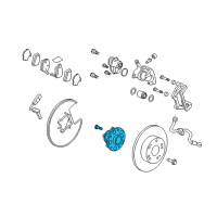 OEM Acura Bearing Assembly, Rear Hub Unit Diagram - 42200-TY2-A01