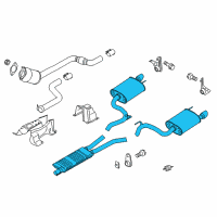 OEM 2018 Ford Mustang Muffler Assembly Diagram - JR3Z-5230-T