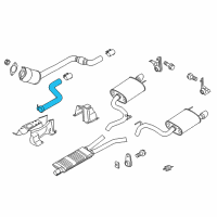 OEM 2019 Ford Mustang Front Pipe Diagram - JR3Z-5A212-A