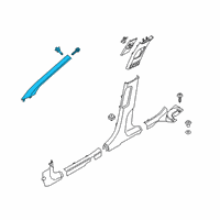 OEM 2021 Hyundai Kona Electric Trim Assembly-Front Pillar RH Diagram - 85820-J9000-TTX