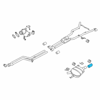 OEM 2015 BMW 535i GT xDrive Repair Exhaust Cover Diagram - 18-30-7-600-123
