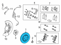 OEM Lexus NX350 DISC, FR Diagram - 43512-78010