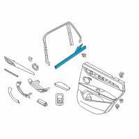 OEM 2020 BMW X1 Channel Seal, Inner, Door, Rear Left Diagram - 51-35-7-349-659